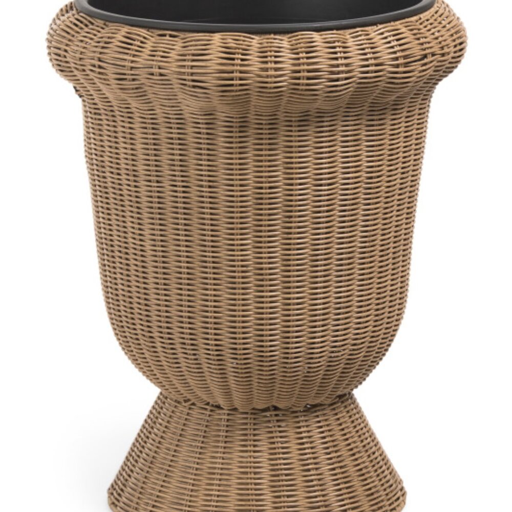 RACHEL ZOE Woven Footed Urn Indoor/Outdoor Planter